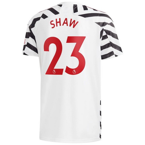 Maglia Manchester United NO.23 Shaw Third 20/21 Bianco